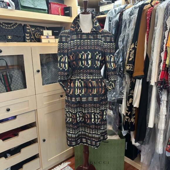 Gucci Vibrant Printed Coat Size 42 - Picture 2 of 13